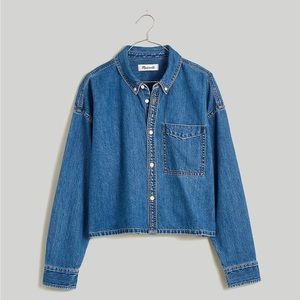 Madewell Denim Oversized Button-Down in size Medium. Like new.
